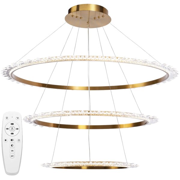 ΦΩΤΙΣΤΙΚΟ ΟΡΟΦΗΣ CRYSTAL LED APP1609-3C GOLD