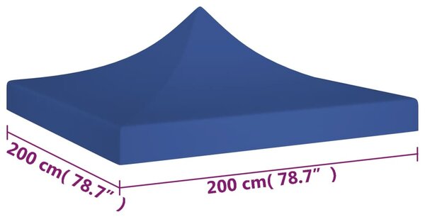 VidaXL Κάλυμμα Τέντας Εκδηλώσεων Μπλε 2 x 2 μ. 270 γρ/μ²