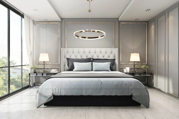Κρεμαστό φωτιστικό οροφής LED Loop APP1549-cp Gold + Τηλεχειριστήριο