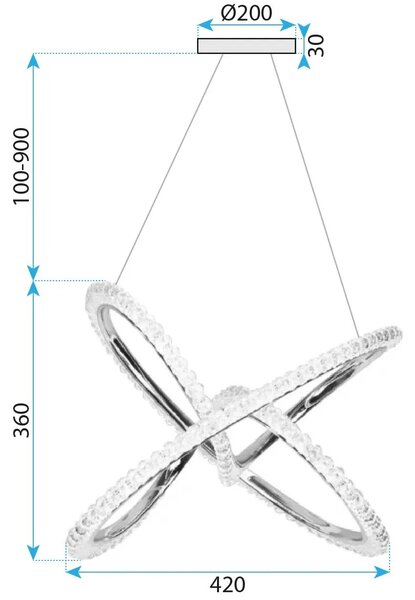 Λάμπα LED G035-CP Gold