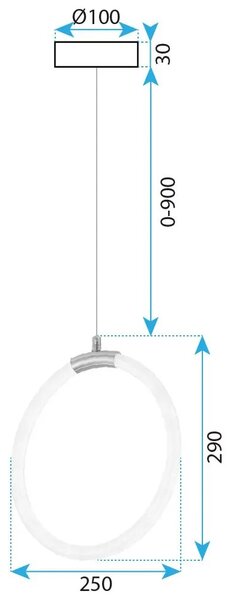 Λάμπα LED G020-CP Gold