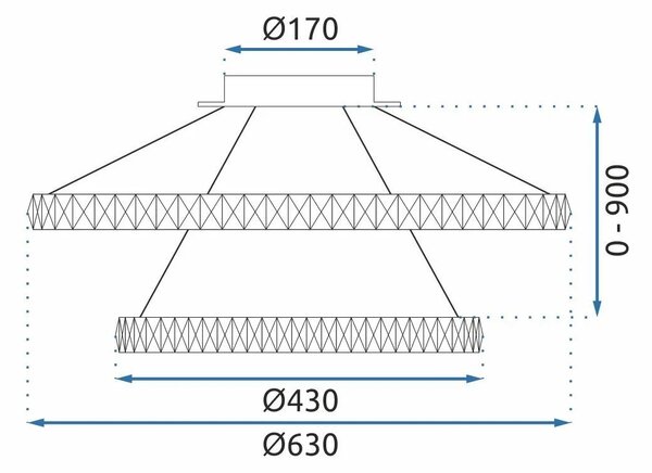 Λάμπα LED G044-2CP CHROME