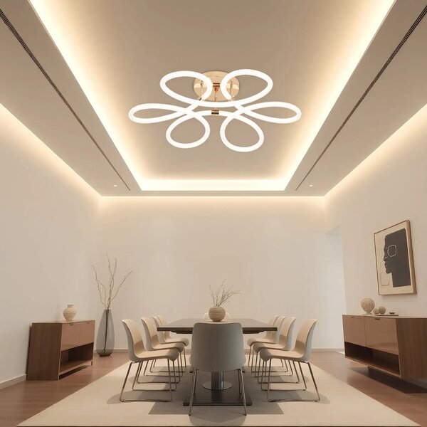 Μοντέρνο φωτιστικό οροφής LED G023-C Gold