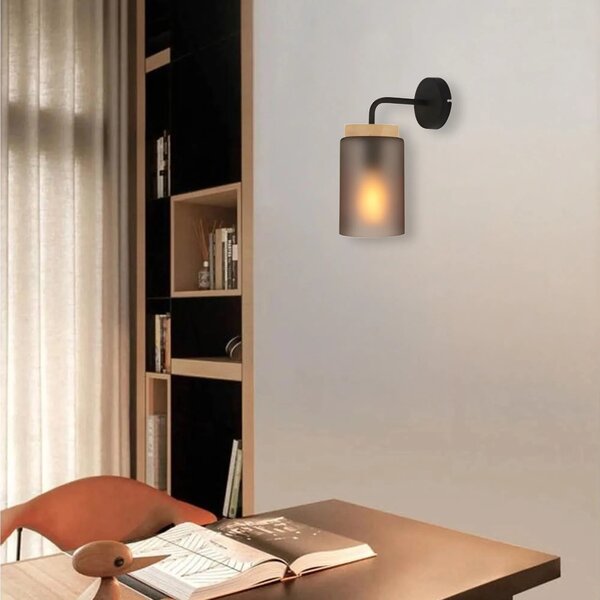 Φωτιστικό τοίχου APP1814-1W Frosted Grey