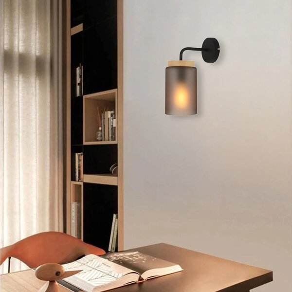 Φωτιστικό τοίχου APP1814-1W Frosted Grey