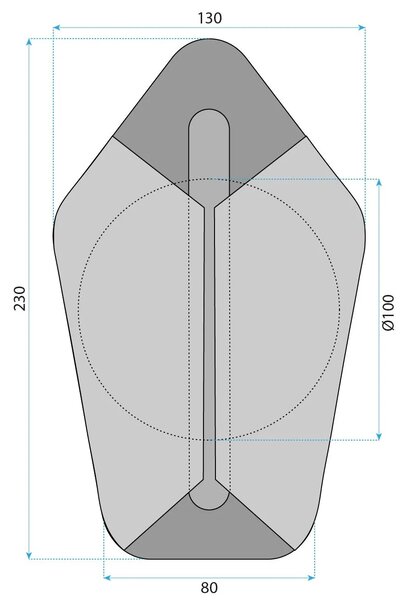 Φωτιστικό τοίχου LED G030-W GOLD