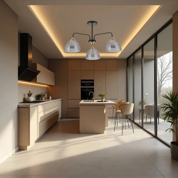 Κρεμαστό φωτιστικό G084-3C BLACK GREY