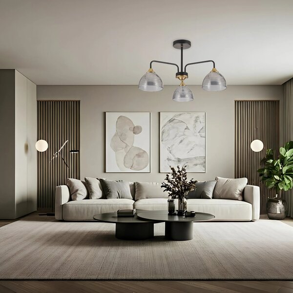Κρεμαστό φωτιστικό G084-3C BLACK GREY