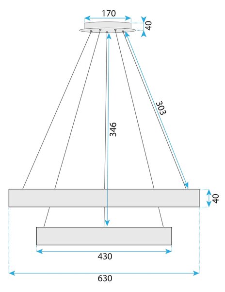 Λάμπα LED G045-2CP GOLD