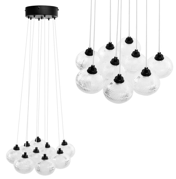 Κρεμαστό φωτιστικό MS022-9CP Black