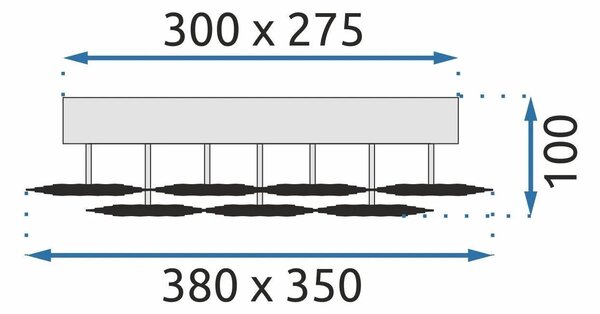 Φωτιστικό οροφής LED MS015-C Chrome