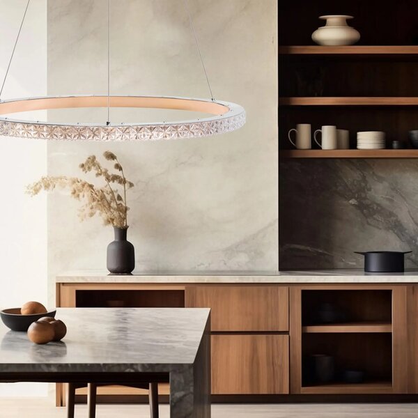 Λάμπα LED MS009-CP ROSE GOLD 59cm
