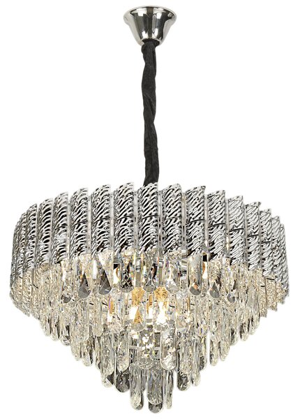 Κρεμαστό φωτιστικό με κρύσταλλα G055-CP 50cm CHROME