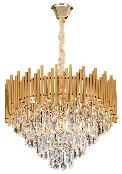 Κρεμαστό φωτιστικό με κρύσταλλα G062-CP 50CM GOLD