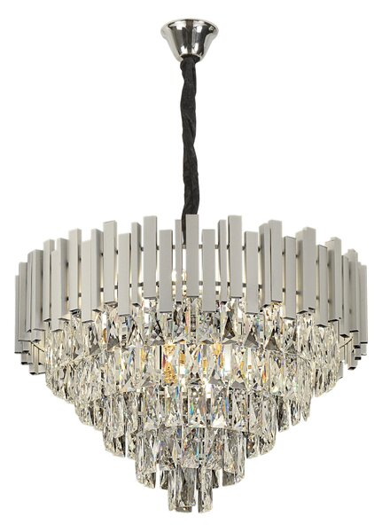 Κρεμαστό φωτιστικό με κρύσταλλα G051-CP 50CM Chrome