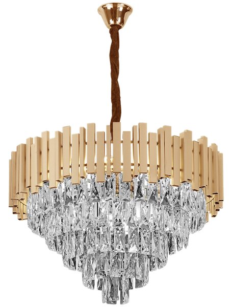 Κρεμαστό φωτιστικό με κρύσταλλα G050-CP 50CM GOLD