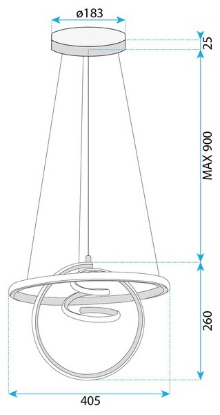 Φωτιστικό οροφής LED G066-CP Gold