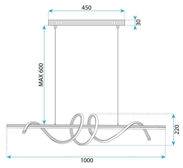 Φωτιστικό οροφής LED G065-CP Gold