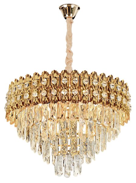 Κρεμαστό φωτιστικό με κρύσταλλα G058-CP 60CM GOLD