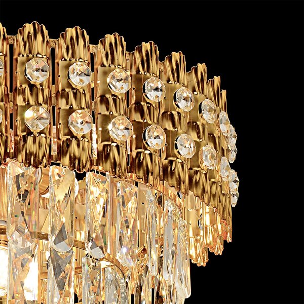 Κρεμαστό φωτιστικό με κρύσταλλα G058-CP 60CM GOLD