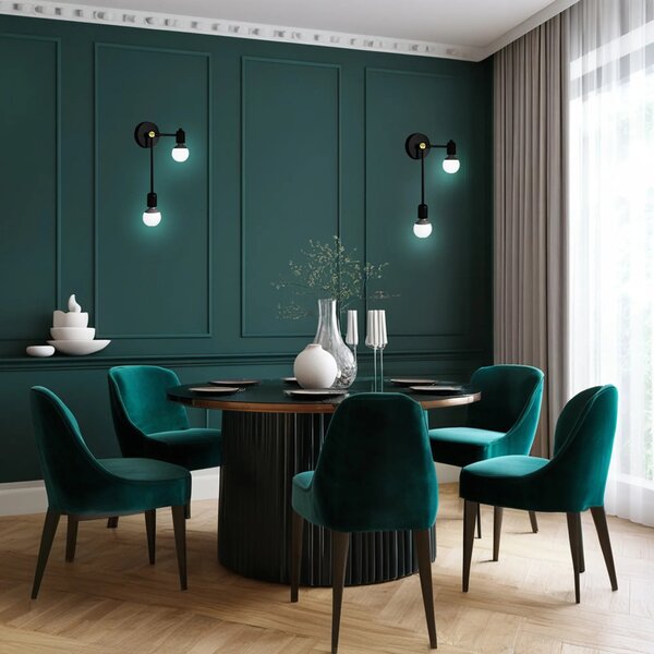 Φωτιστικό τοίχου APP1707-2W BLACK