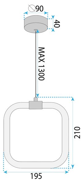 Λάμπα LED LHJ056-CP1 BRUSH GOLD
