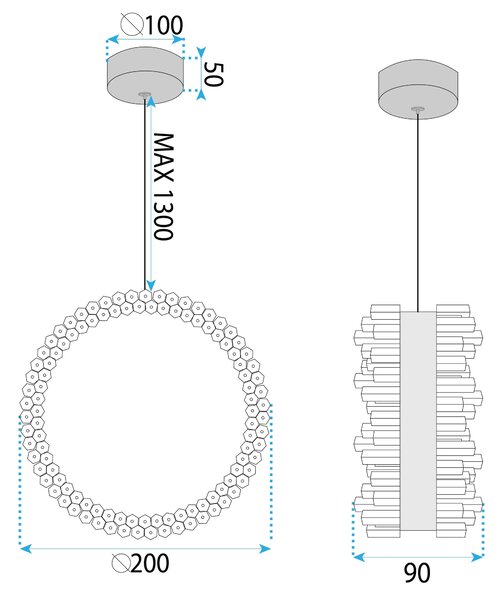 Λάμπα LED LHJ098-CP GOLD