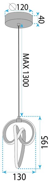 Φωτιστικό οροφής LED LHJ092-1CP Gold