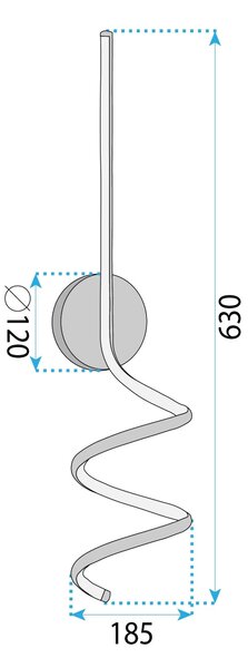 ΦΩΤΙΣΤΙΚΟ ΤΟΙΧΟΥ LED LHJ061-W BLACK