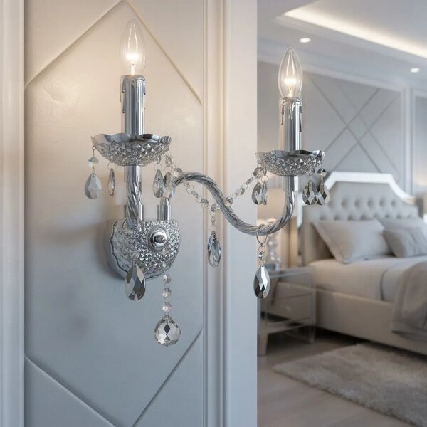 Φωτιστικό τοίχου EBT019-2W Chrome
