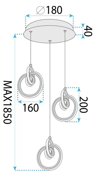 Λάμπα LED LHJ093-3CP GOLD