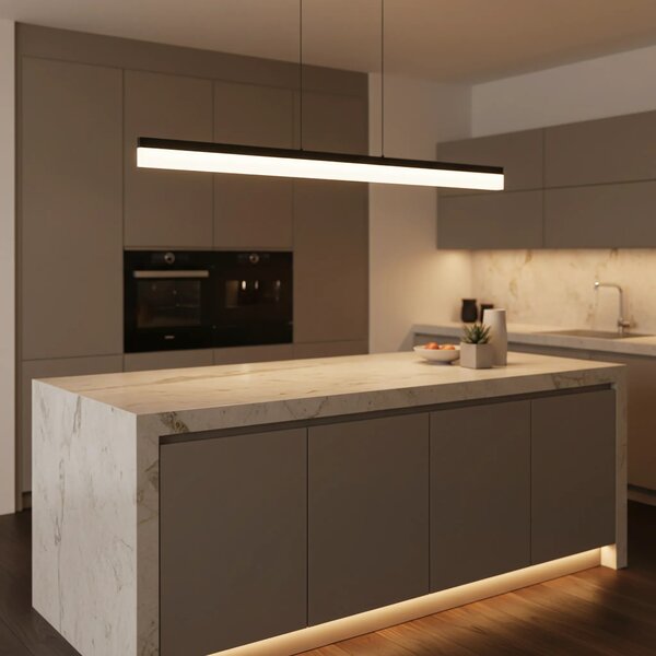Λάμπα LED APP1692-CP 120 cm Black