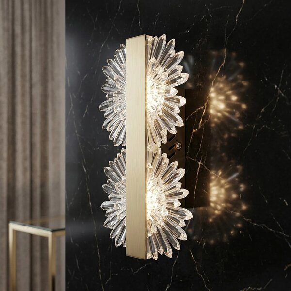 ΕΠΙΤΟΙΧΟ ΦΩΤΙΣΤΙΚΟ LED G147-2W GOLD BRUSH