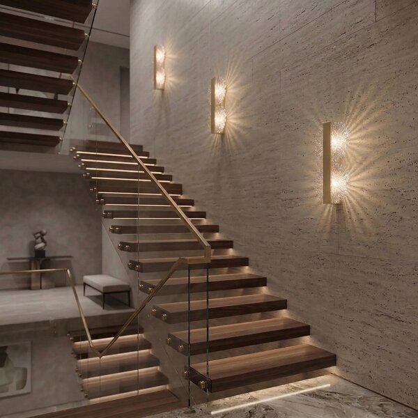 ΕΠΙΤΟΙΧΟ ΦΩΤΙΣΤΙΚΟ LED G147-2W GOLD BRUSH