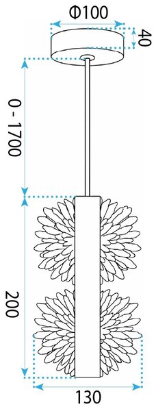 Λάμπα LED G148-2CP Gold Brush
