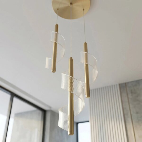 ΚΡΕΜΑΣΤΟ ΦΩΤΙΣΤΙΚΟ ΟΡΟΦΗΣ LED G178-3CP GOLD