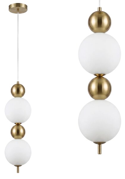 Κρεμαστό φωτιστικό οροφής LED LHJ116-2CP ματ χρυσό