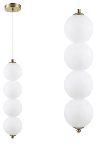 Κρεμαστό φωτιστικό οροφής LED LHJ118-4CP ματ χρυσό