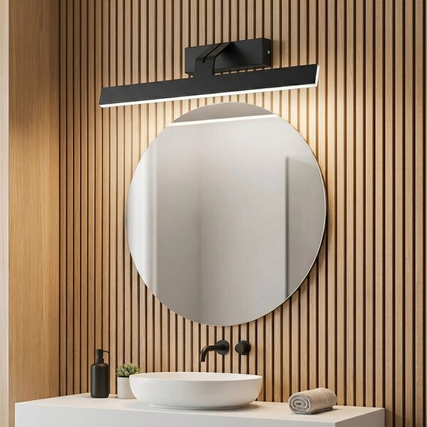Επιτοίχο φωτιστικό μπάνιου LED SWE010-1W 43cm BLACK