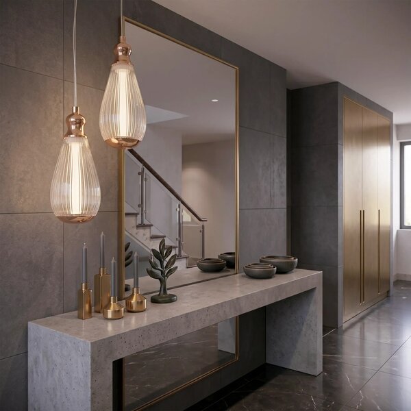 Κρεμαστό φωτιστικό οροφής LHJ120-CP light rose gold