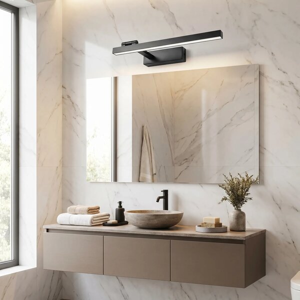 Επιτοίχο φωτιστικό μπάνιου LED SWE034-1W 40cm BLACK