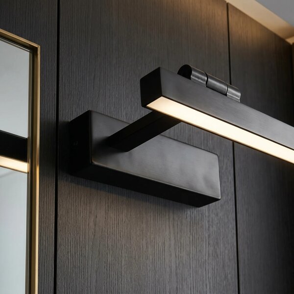 Επιτοίχο φωτιστικό μπάνιου LED SWE034-1W 40cm BLACK