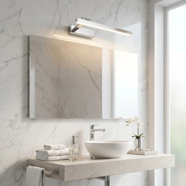 Επιτοίχο φωτιστικό μπάνιου LED SWE028-1W 40cm CHROME
