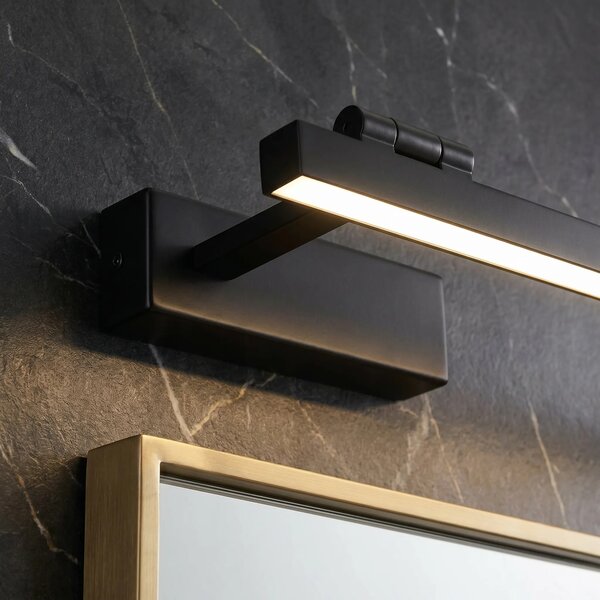 Επιτοίχο φωτιστικό μπάνιου LED SWE036-1W 80cm BLACK