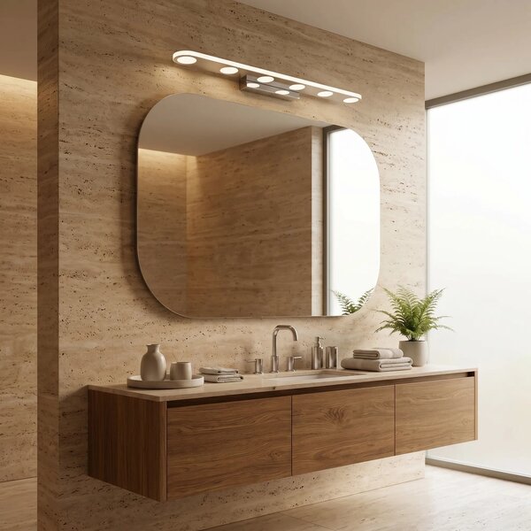 Επιτοίχο φωτιστικό μπάνιου LED SWE056-W CHROME