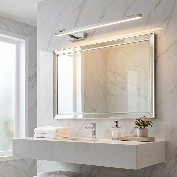 Επιτοίχο φωτιστικό μπάνιου LED SWE030-1W 80cm CHROME