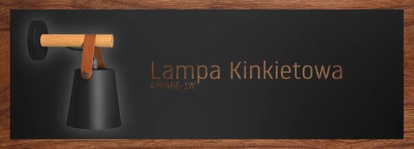 Μεταλλικό Απλίκα Τοίχου Με Ρίγα APP466-1W Μαύρο