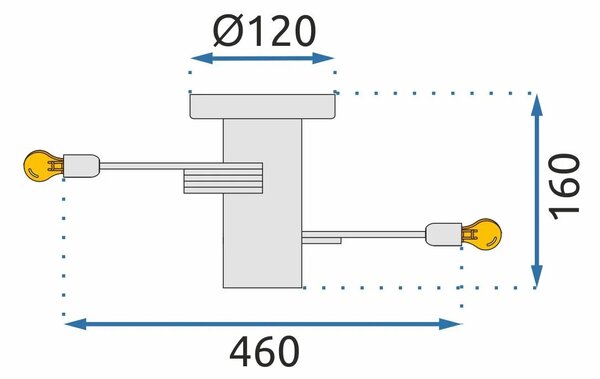 Φωτιστικό Οροφής Loft APP741-5C