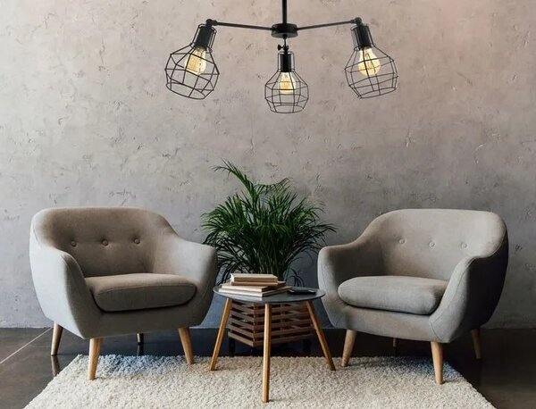 Μεταλλικό Φωτιστικό Οροφής Loft APP734-3C