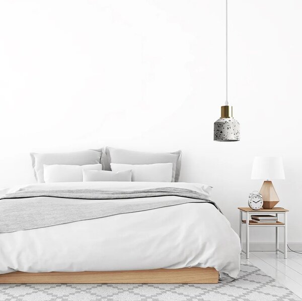 Lastri APP931-1CP Μπετόν Κρεμαστό Φωτιστικό Οροφής Λευκό